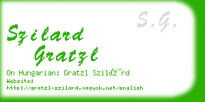 szilard gratzl business card